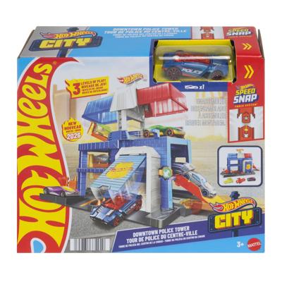 Hot Wheels City centrum politietoren speelset