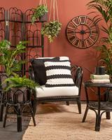 Kunstplant mica varen groen in pot stan grijs - thumbnail