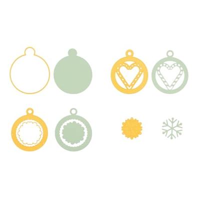 Nellie's Choice • shape dies kerstballen 4st.