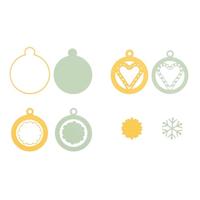 Nellie's Choice • shape dies kerstballen 4st. - thumbnail