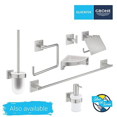 GROHE Start Cube Bekerhouder - 9.5x10.6x7.2cm - met glas - supersteel 41097dc0
