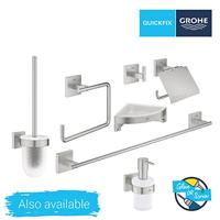 GROHE Start Cube Bekerhouder - 9.5x10.6x7.2cm - met glas - supersteel 41097dc0 - thumbnail