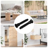 Socket cap head schroef 2 pcs Zwart 10 x 40 mm IJzer - thumbnail