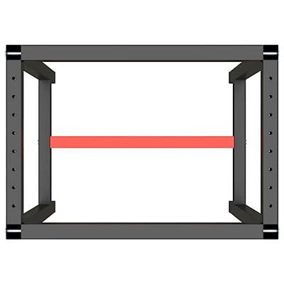 Werkbankframe 70x50x79 cm metaal matzwart en matrood