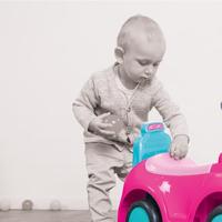 Dolu Eenhoorn Loopauto Roze - thumbnail