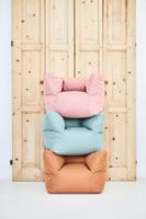 Jollein fauteuiltje Beanbag caramel Maat - thumbnail