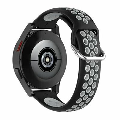 Garmin Forerunner 970 / 570 (47mm) / 255 - Siliconen sportbandje met gesp - Zwart + grijs Garmin Forerunner 970 / 570 (47mm) / 255 - Siliconen sportbandje met gesp - Zwart + grijs