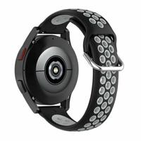 Garmin Forerunner 970 / 570 (47mm) / 255 - Siliconen sportbandje met gesp - Zwart + grijs - thumbnail