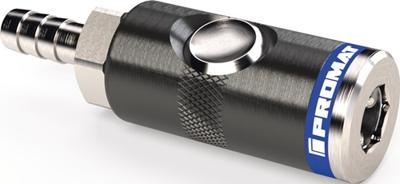 Promat/Tecwerk Luchkoppeling met drukknopontgrendeling | DN 7,4, tuit aluminium | slangwijdte LW 6 - 4000351996