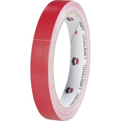 TOOLCRAFT HEB38L10RC HEB38L10RC Textieltape HEB38L10RC Rood (l x b) 10 m x 38 mm 1 stuk(s)