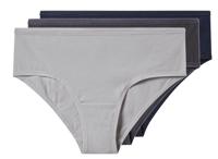 esmara Set van 3 dames onderbroeken (Donkerblauw/grijs, XS (32/34)) - thumbnail
