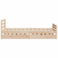 Bedframe zonder matras massief grenenhout 90x200 cm - thumbnail
