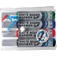 Whiteboardmarker Maxiflo set van 4 kleuren (blauw, rood, groen en zwart) - thumbnail