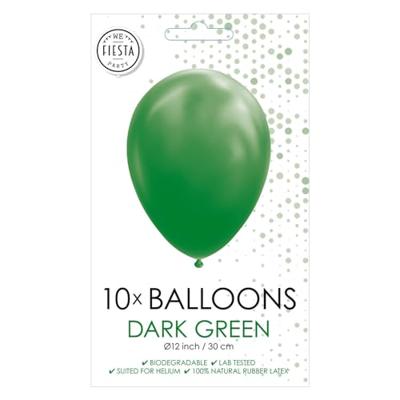 Globos Ballonnen donkergroen 30cm, 10st.