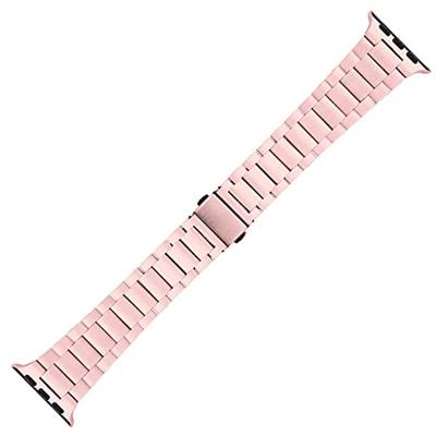 Stalen schakelband - Rosé goud - Geschikt voor Apple watch 38mm / 40mm / 41mm / 42mm
