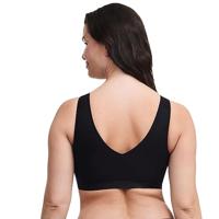 Bralette top met vulling - Soft Stretch - Padded top - Bralette / BH Top naadloos dames - Rood - zwart - Huidskleur - thumbnail