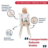 THERMOBABY Stoelverhoger Block Glanzend Bruin - thumbnail