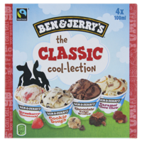Ben & Jerry's IJs Mix The Classic Coollection 4 x 100ml 400ml bij Jumbo - thumbnail