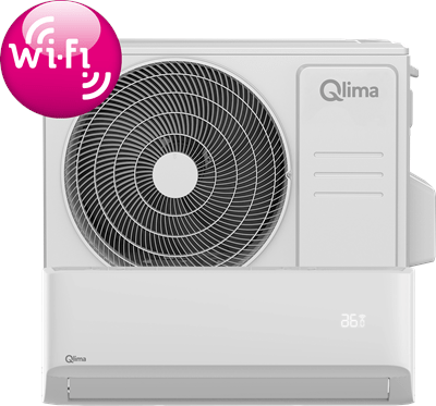 Qlima SC6135 split unit airco WiFi - voor ruimtes tot 100 m3 + inbedrijfstelling door F-gas monteur