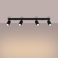 Plafondlamp KARBON 4L zwart - thumbnail