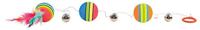 Trixie regenboog balletjes aan elastisch koord - thumbnail