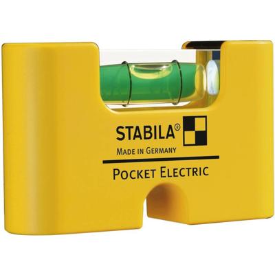 Stabila Mini Waterpas Elektro ideaal voor bij de montage schakelmateriaal en andere kleine dingen