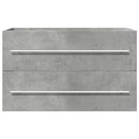 Wastafelkast 80x38,5x48 cm bewerkt hout artisanaal eikenkleur - thumbnail