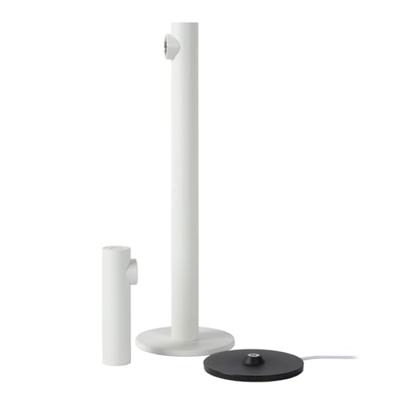 Lucide ANTRIM - Oplaadbare Bureaulamp Binnen/Buiten - Accu/Batterij - LED Dimb. - 1x2,2W 2700K - IP54 - Met draadloos oplaadstation - Wit