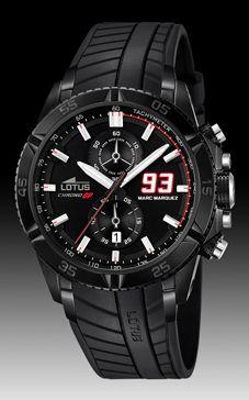 Horlogeband Lotus 18104-1 Rubber Zwart 19mm