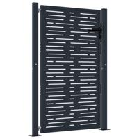 VidaXL Poort 105x155 cm met vierkant staal antracietkleurig - thumbnail