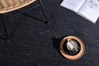 Nohr Vloerkleed 'Laszlo' Jute, 170 x 240cm, kleur Zwart - thumbnail