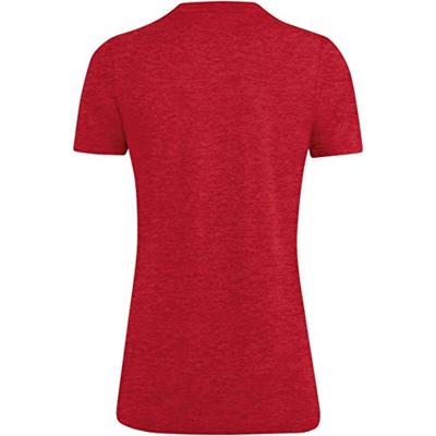 JAKO 6129D T-Shirt Premium Basics Dames - Rood Gemeleerd - 40