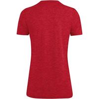 JAKO 6129D T-Shirt Premium Basics Dames - Rood Gemeleerd - 40 - thumbnail