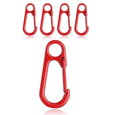Set van 5 Gekleurde Karabijnhaken - Rood Set van 5 Gekleurde Karabijnhaken - Rood