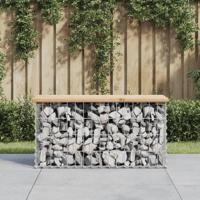 Tuinbank schanskorfontwerp 83x31,5x42 cm massief grenenhout - thumbnail