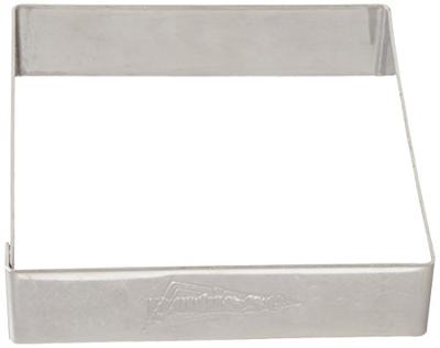 Patisse Flan Ringen 8x8x2 cm 4 Stuks RVS