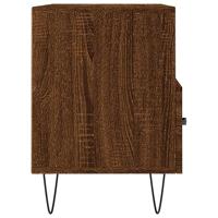 Tv-meubel 80x36x50 cm bewerkt hout bruin eikenkleur - thumbnail