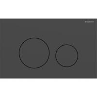 Geberit Drukplaat Sigma 40, 2-toets Round RVS Mat Zwart - thumbnail