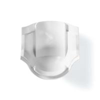 Kabelmanagement | Buis | Over de hoek | 1 Stuks | PVC | Wit - thumbnail