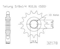 ESJOT Sprocket 520 14z standard - thumbnail