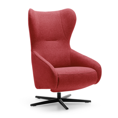 Relaxstoel A-101 Rood Stof Relaxstoel A-101 Rood Stof