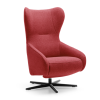 Relaxstoel A-101 Rood Stof - thumbnail