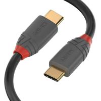 LINDY 36872 2 m USB 2.0 type C kabel 3A, antraciet - thumbnail