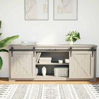 VidaXL Ophangset voor schuifdeur 152 cm koolstofstaal - thumbnail