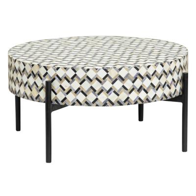 Tower Living Ronde Salontafel 'Brendola' Bone inlay, 60cm