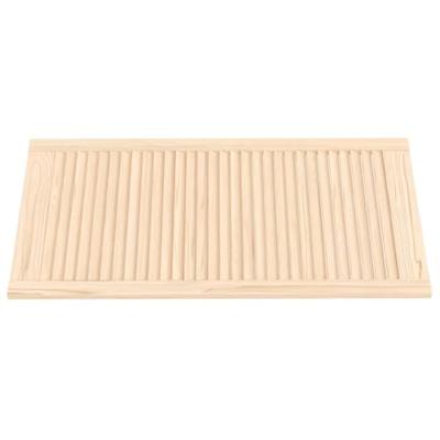 VidaXL Kastdeuren met lamellen 2 st 99,3x49,4 cm massief grenenhout