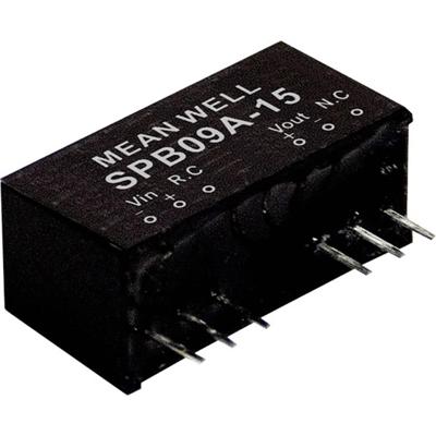 MEAN WELL SPB09B-15 DC/DC-convertermodule 600 mA 9 W Aantal uitgangen: 1 x Inhoud 1 stuk(s) MEAN WELL SPB09B-15 DC/DC-convertermodule 600 mA 9 W Aantal uitgangen: 1 x Inhoud 1 stuk(s)