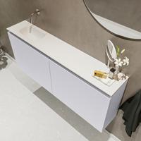 MONDIAZ TURE 120cm toiletmeubel cale. EDEN wastafel talc links geen kraangat - thumbnail