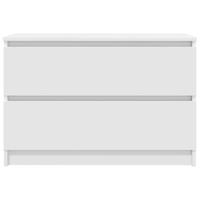 Tv-meubel 80x35x54 cm spaanplaat wit - thumbnail