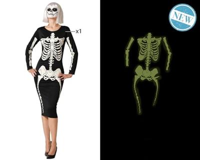 Kostuums voor Volwassenen Skelet - Maat: M/L - Maat: M/L